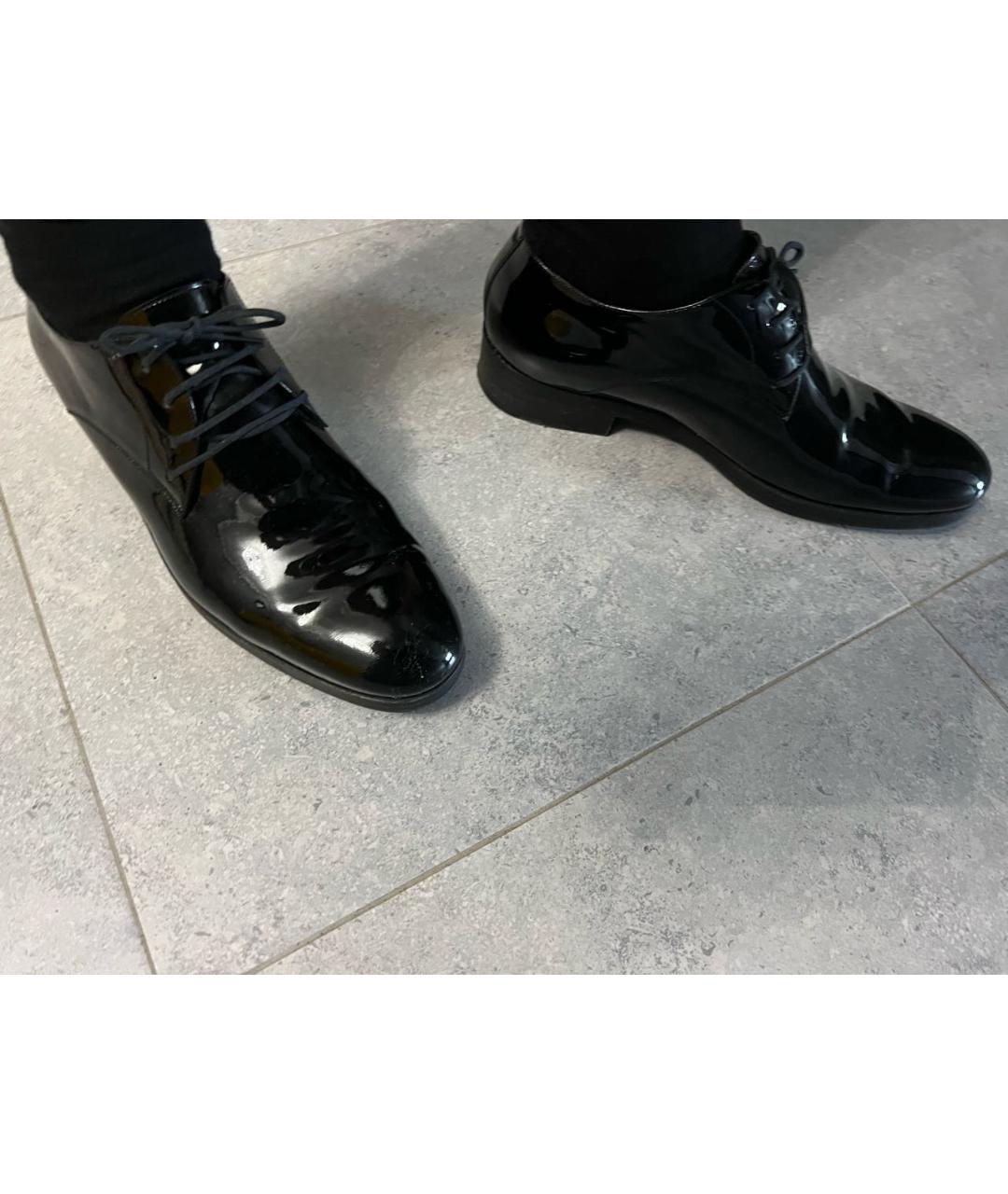 BALENCIAGA Черные туфли из лакированной кожи, фото 5
