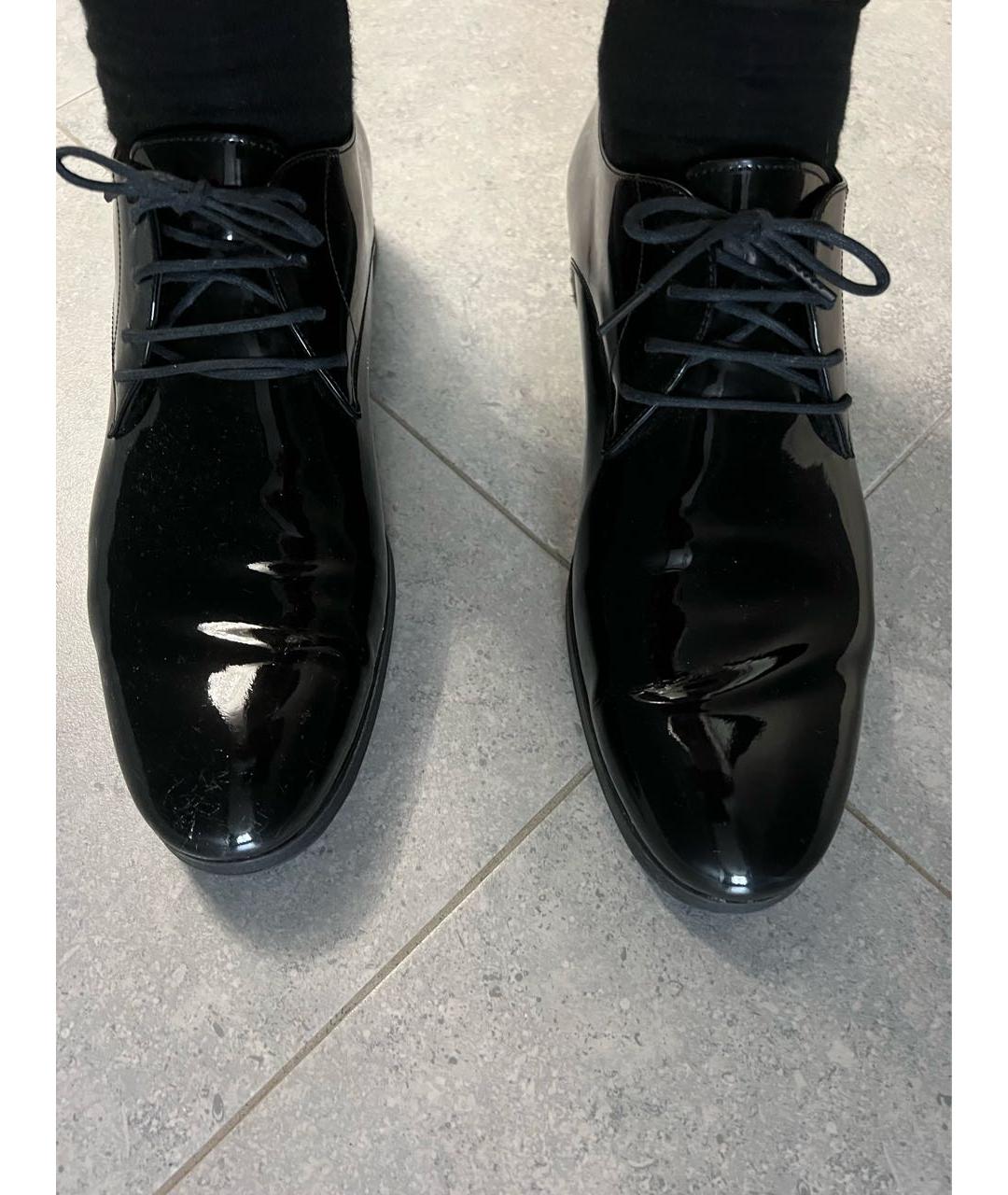 BALENCIAGA Черные туфли из лакированной кожи, фото 6