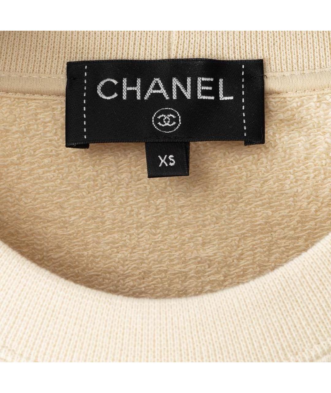 CHANEL Бежевый хлопковый джемпер / свитер, фото 2