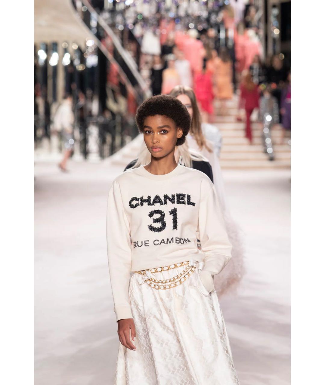 CHANEL Бежевый хлопковый джемпер / свитер, фото 4