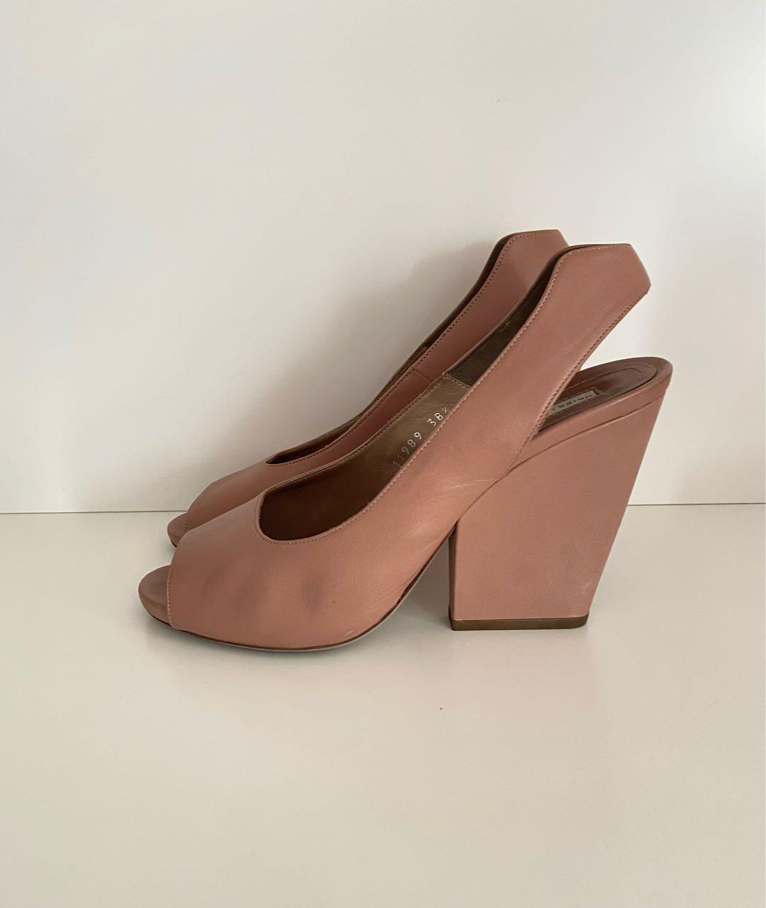 DRIES VAN NOTEN Розовые кожаные босоножки, фото 5