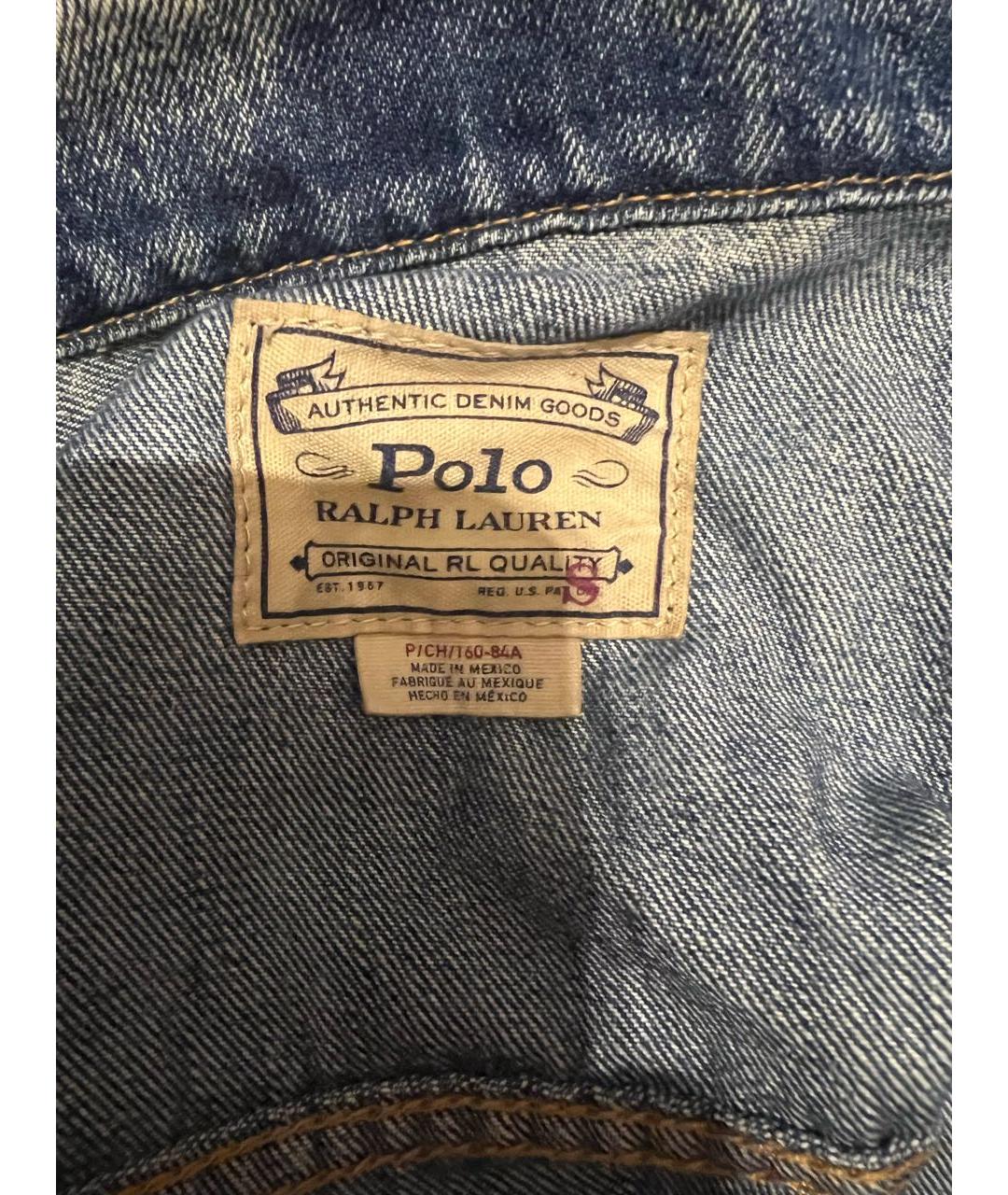 POLO RALPH LAUREN Синий деним жакет/пиджак, фото 3