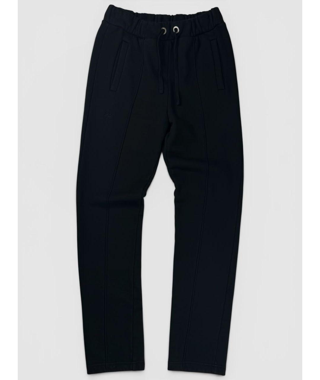 PALM ANGELS Черные хлопковые спортивные брюки и шорты, фото 6