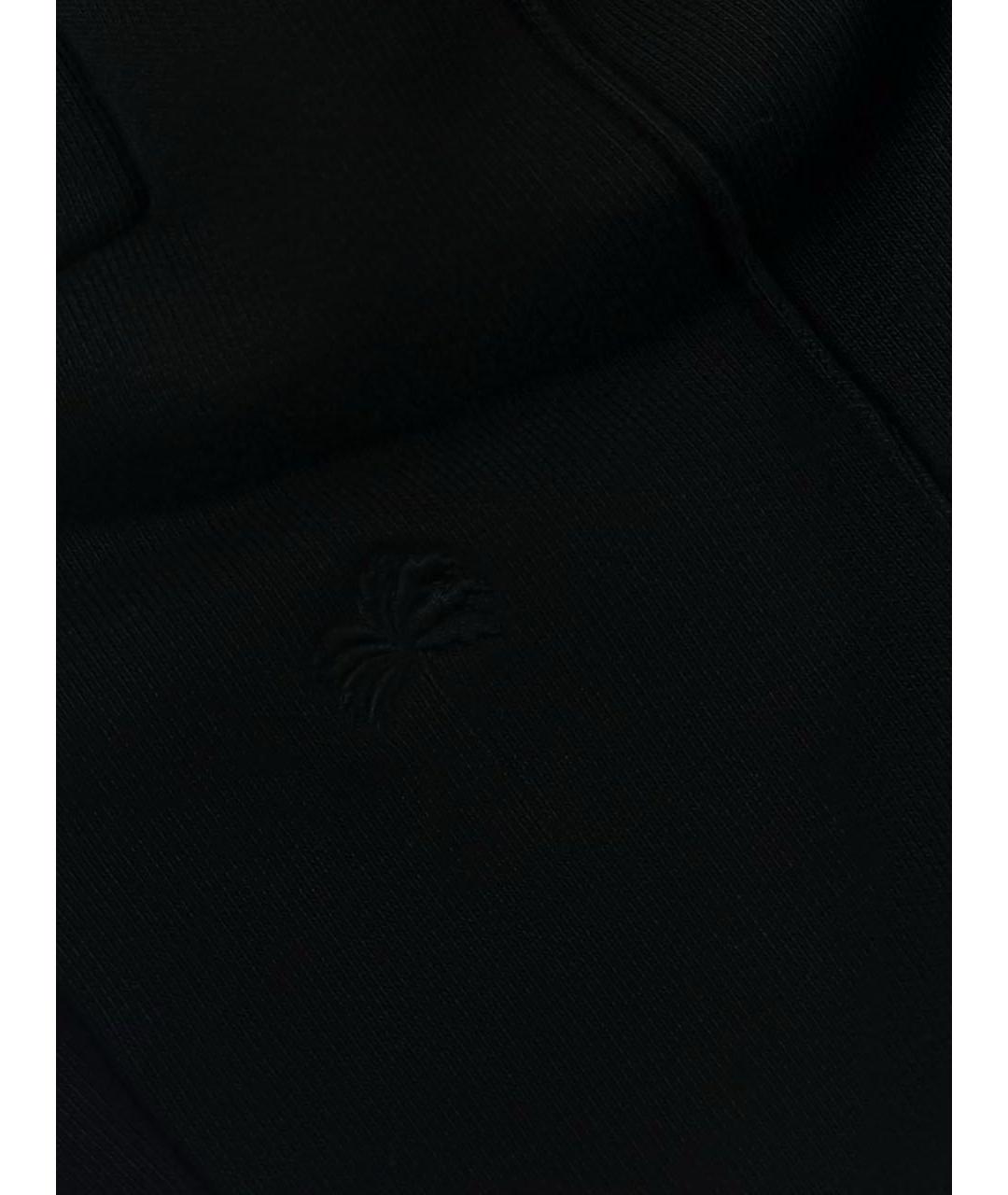 PALM ANGELS Черные хлопковые спортивные брюки и шорты, фото 5