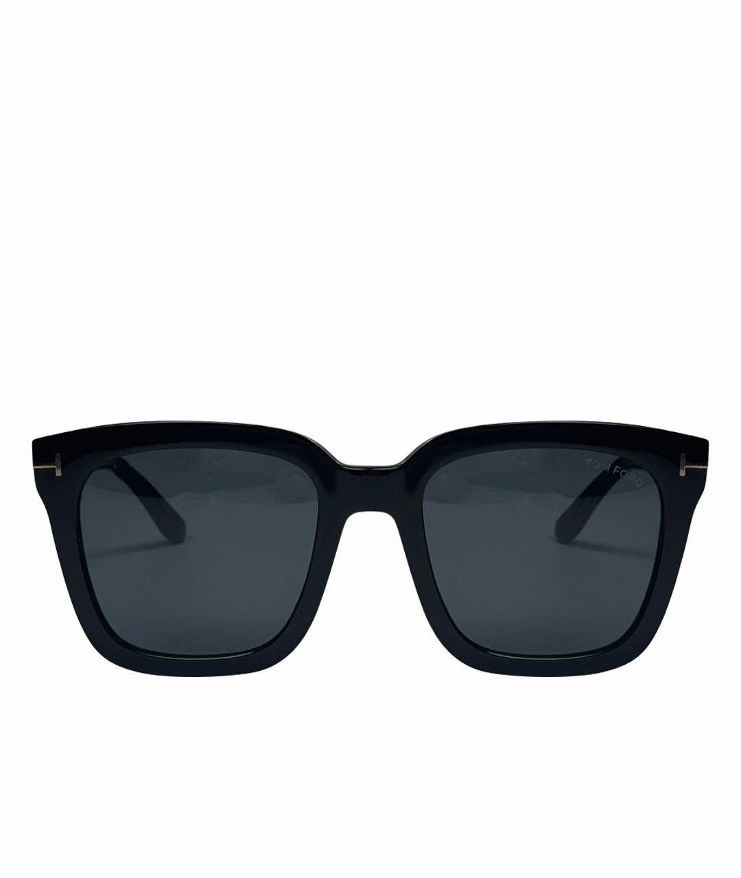 TOM FORD Черные пластиковые солнцезащитные очки, фото 1
