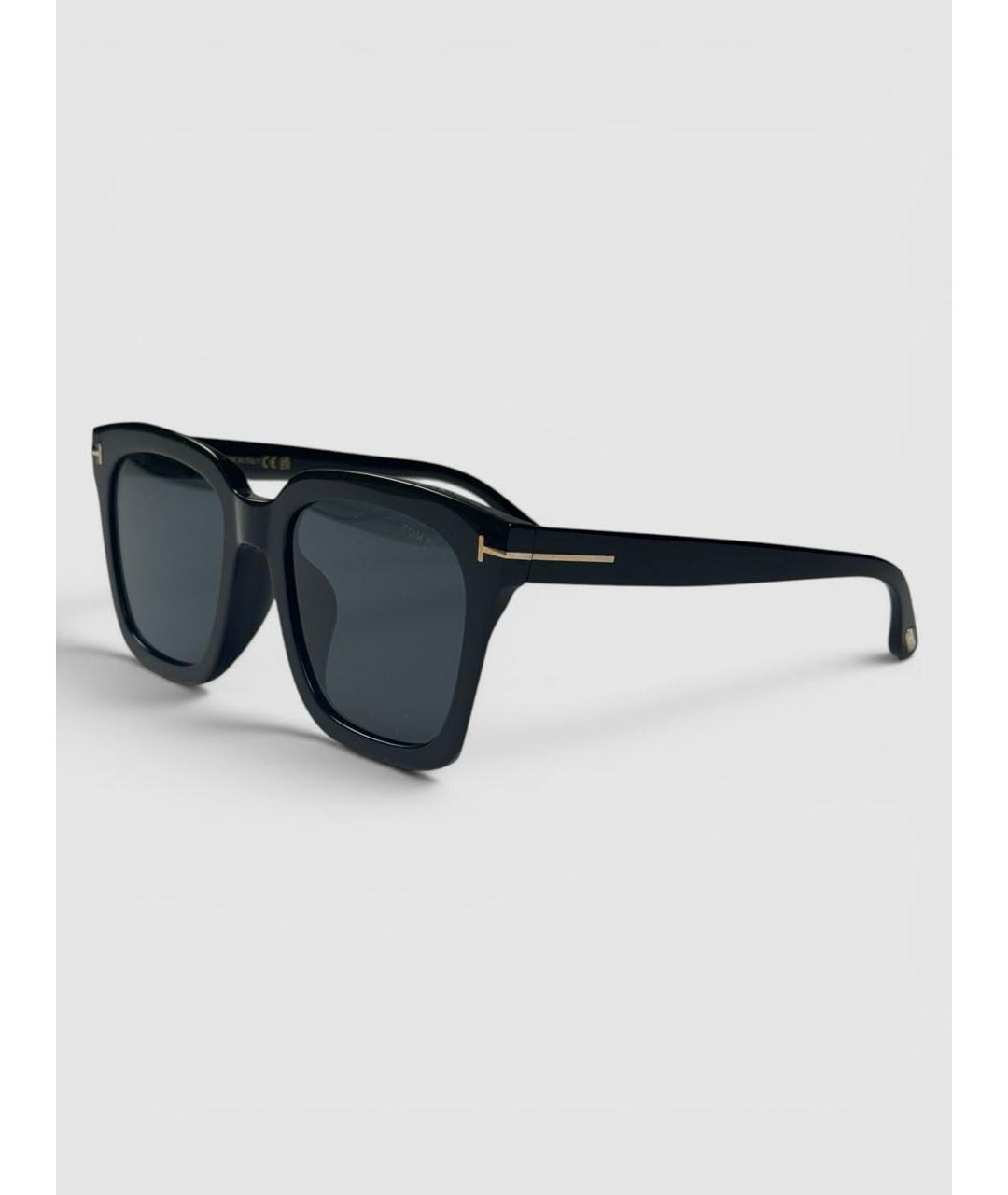 TOM FORD Черные пластиковые солнцезащитные очки, фото 6