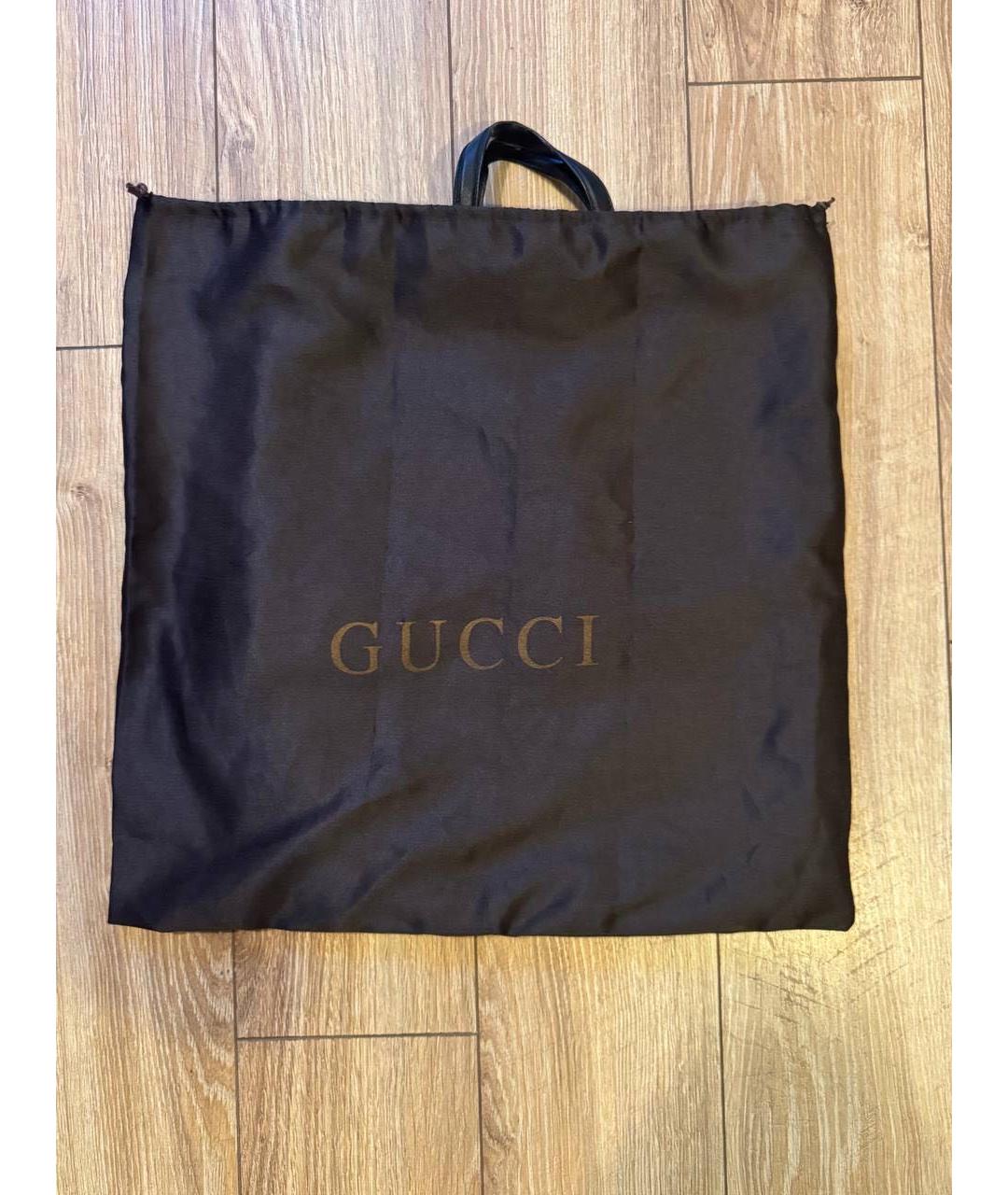 GUCCI Черный кожаный рюкзак, фото 2