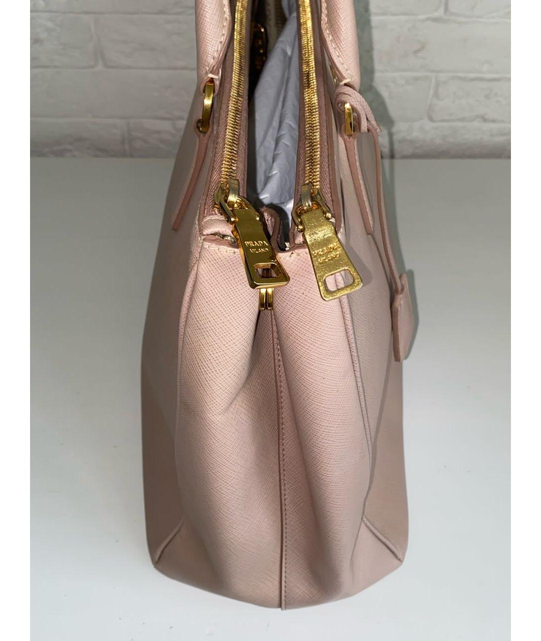PRADA Бежевая кожаная сумка тоут, фото 3
