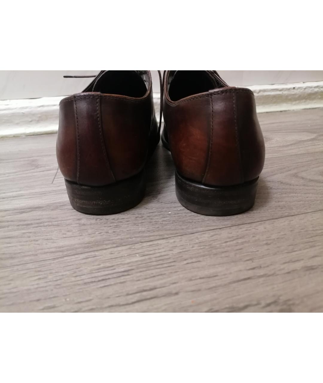 PRADA Коричневые лоферы из экзотической кожи, фото 4