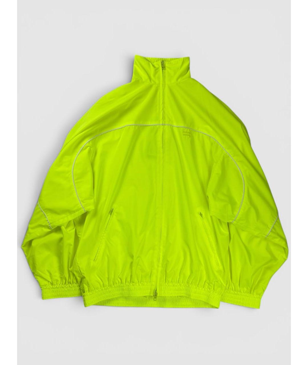 BALENCIAGA Салатовая полиэстеровая куртка, фото 6