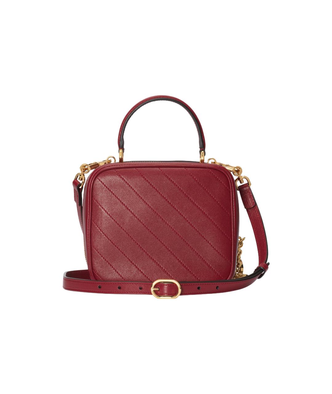 GUCCI Красная кожаная сумка через плечо, фото 3