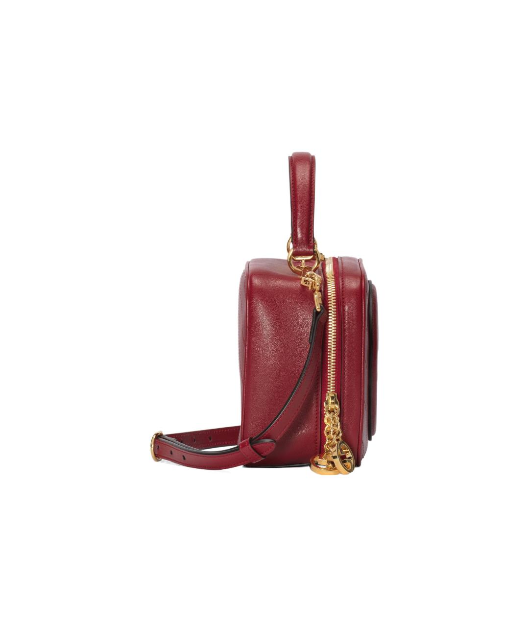 GUCCI Красная кожаная сумка через плечо, фото 4