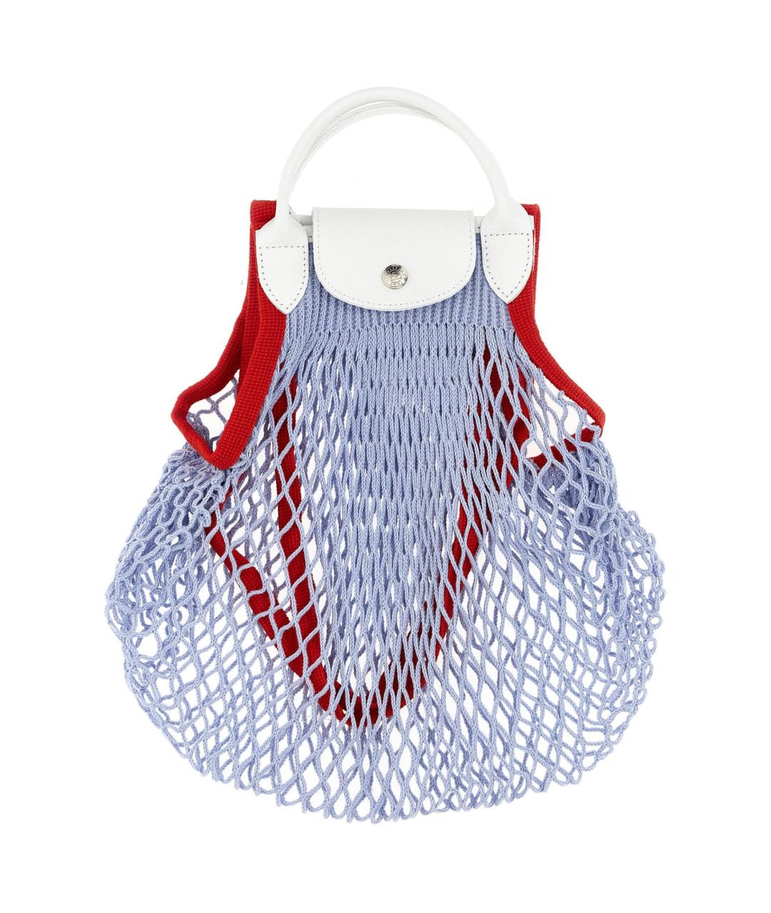 LONGCHAMP Синяя плетеная пляжная сумка, фото 2