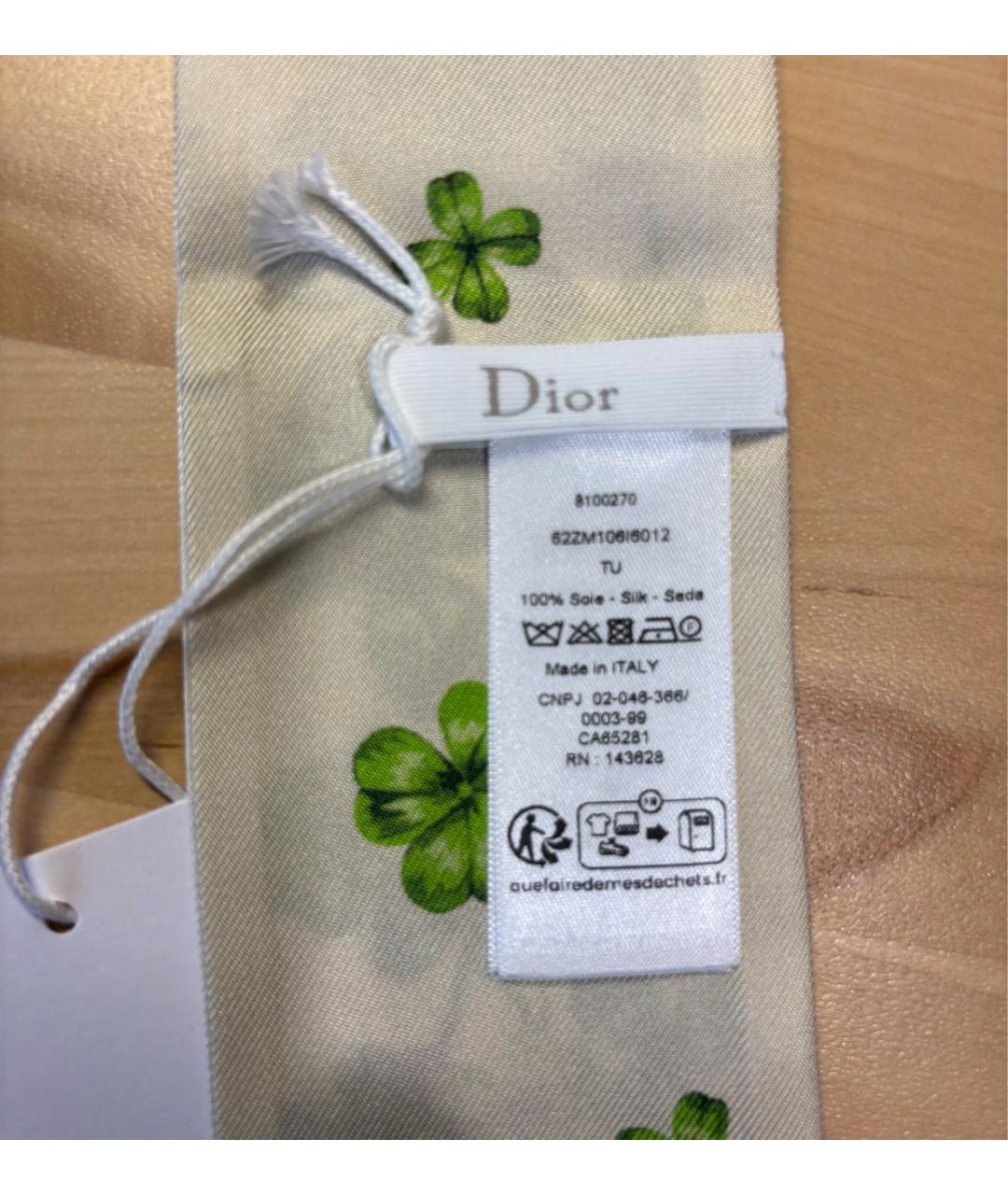 CHRISTIAN DIOR Мульти шелковый шарф, фото 3