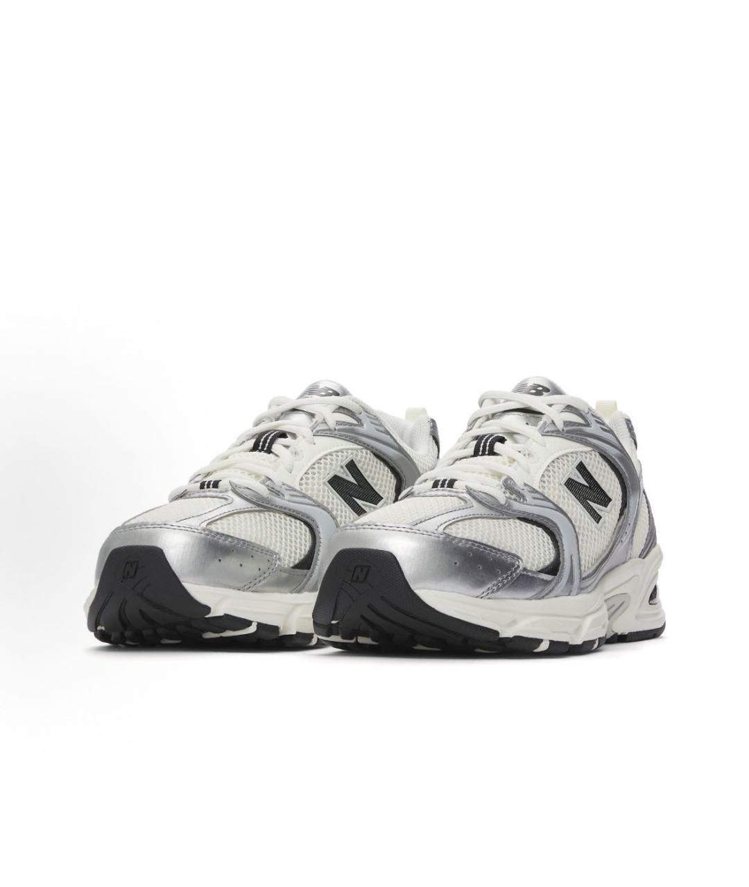 NEW BALANCE Серые текстильные кроссовки, фото 6