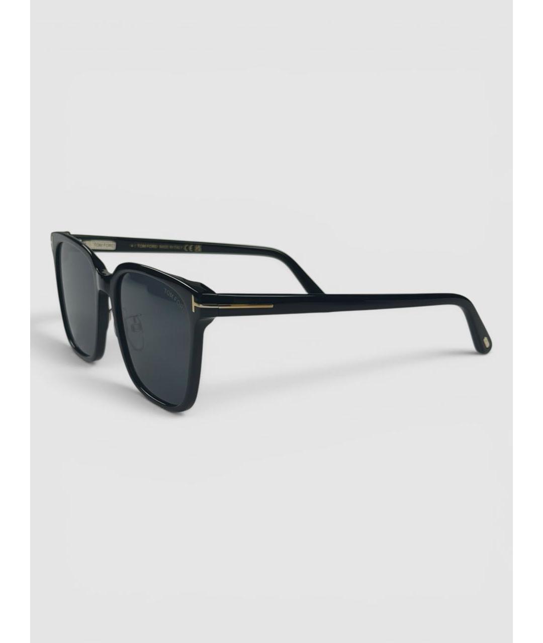 TOM FORD Черные пластиковые солнцезащитные очки, фото 6