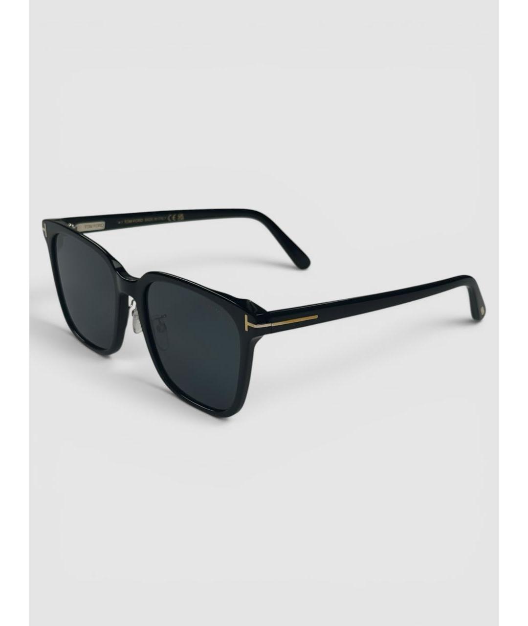 TOM FORD Черные пластиковые солнцезащитные очки, фото 5