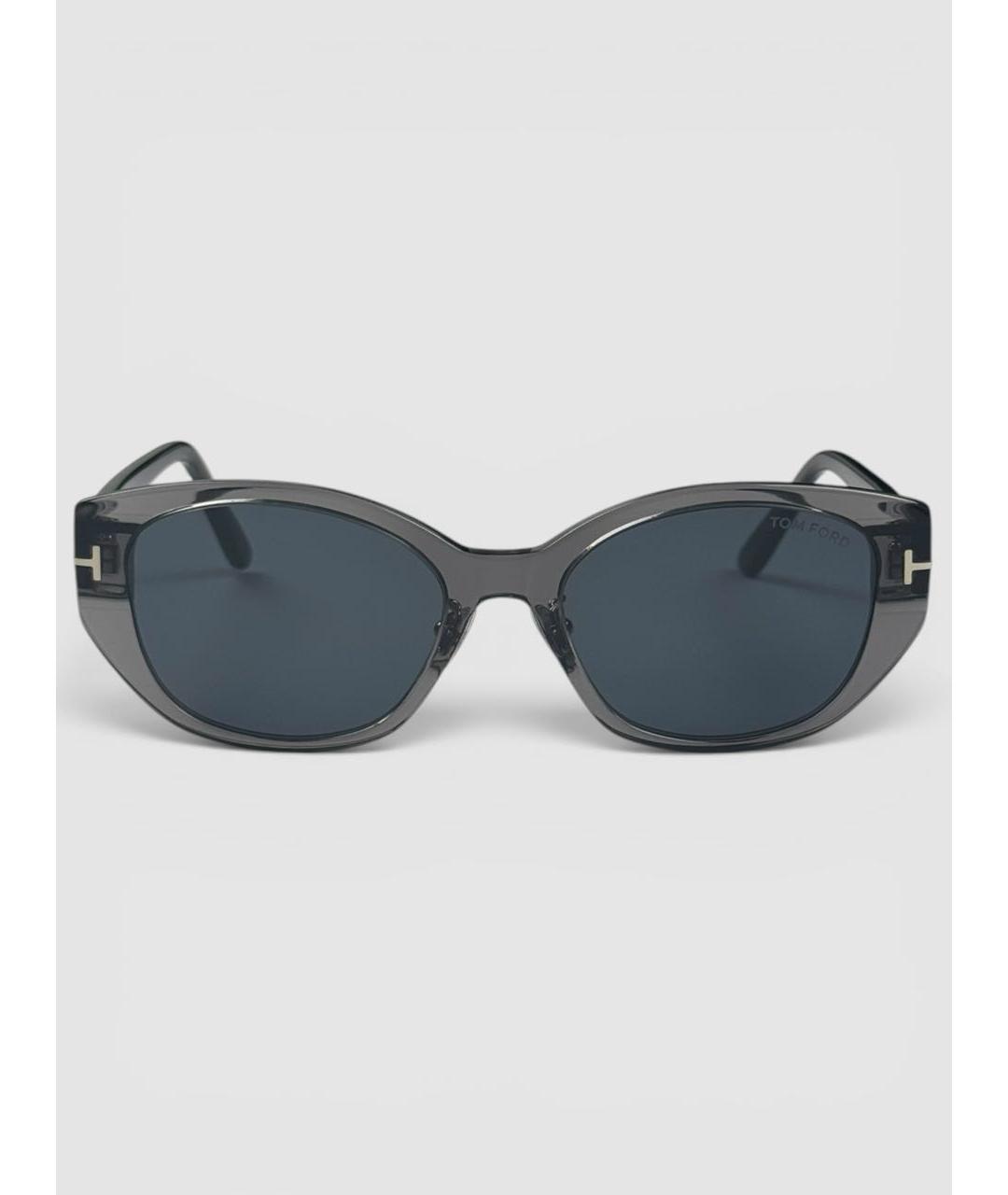 TOM FORD Серые пластиковые солнцезащитные очки, фото 2