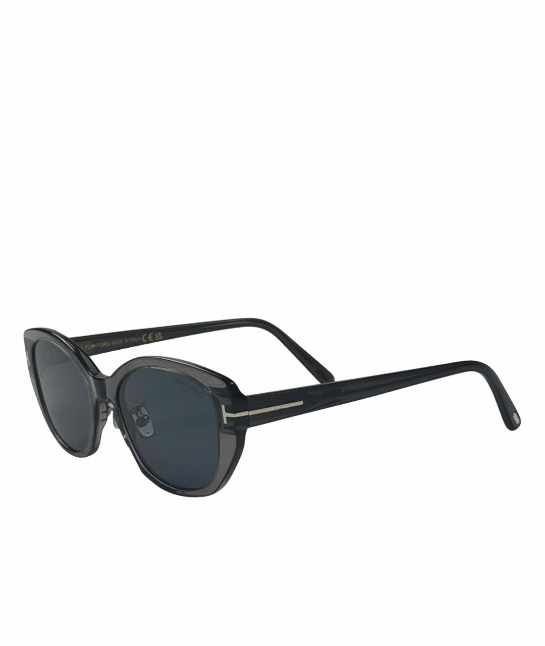 TOM FORD Серые пластиковые солнцезащитные очки, фото 1