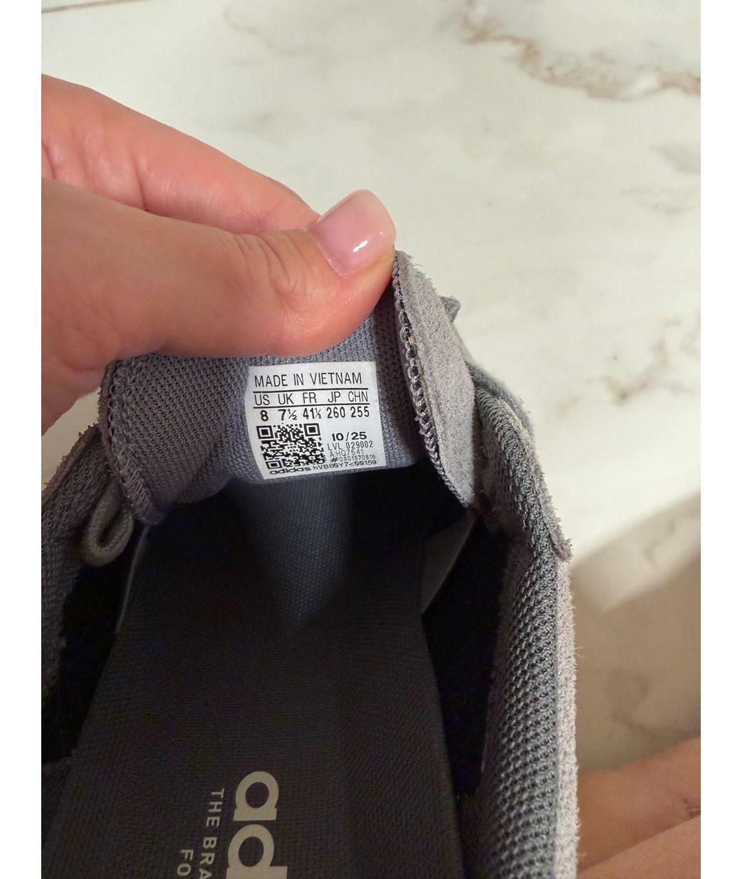 ADIDAS Серые замшевые кеды, фото 3