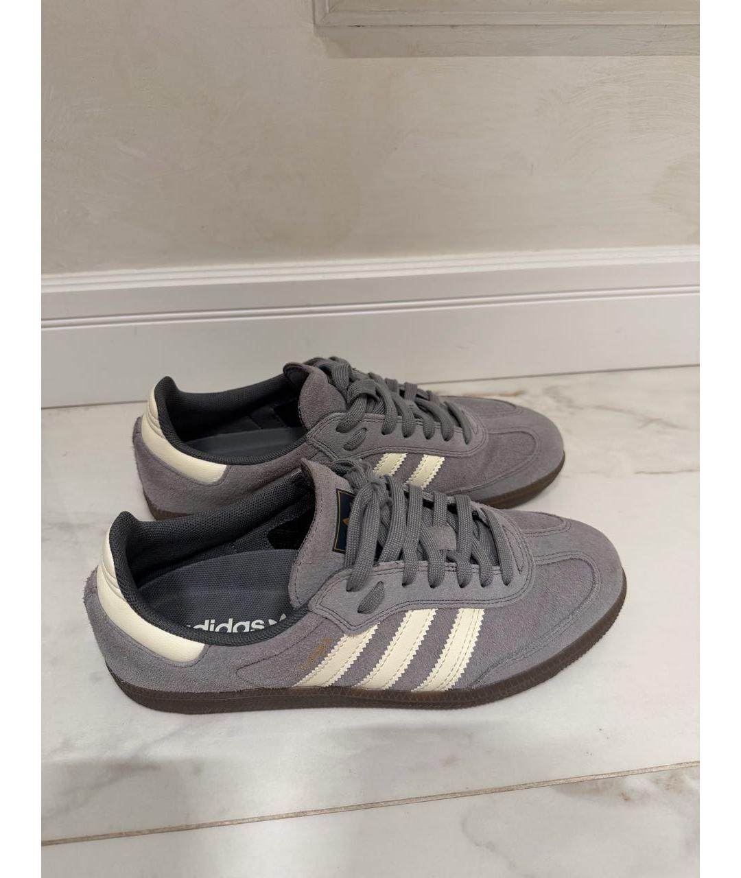 ADIDAS Серые замшевые кеды, фото 4