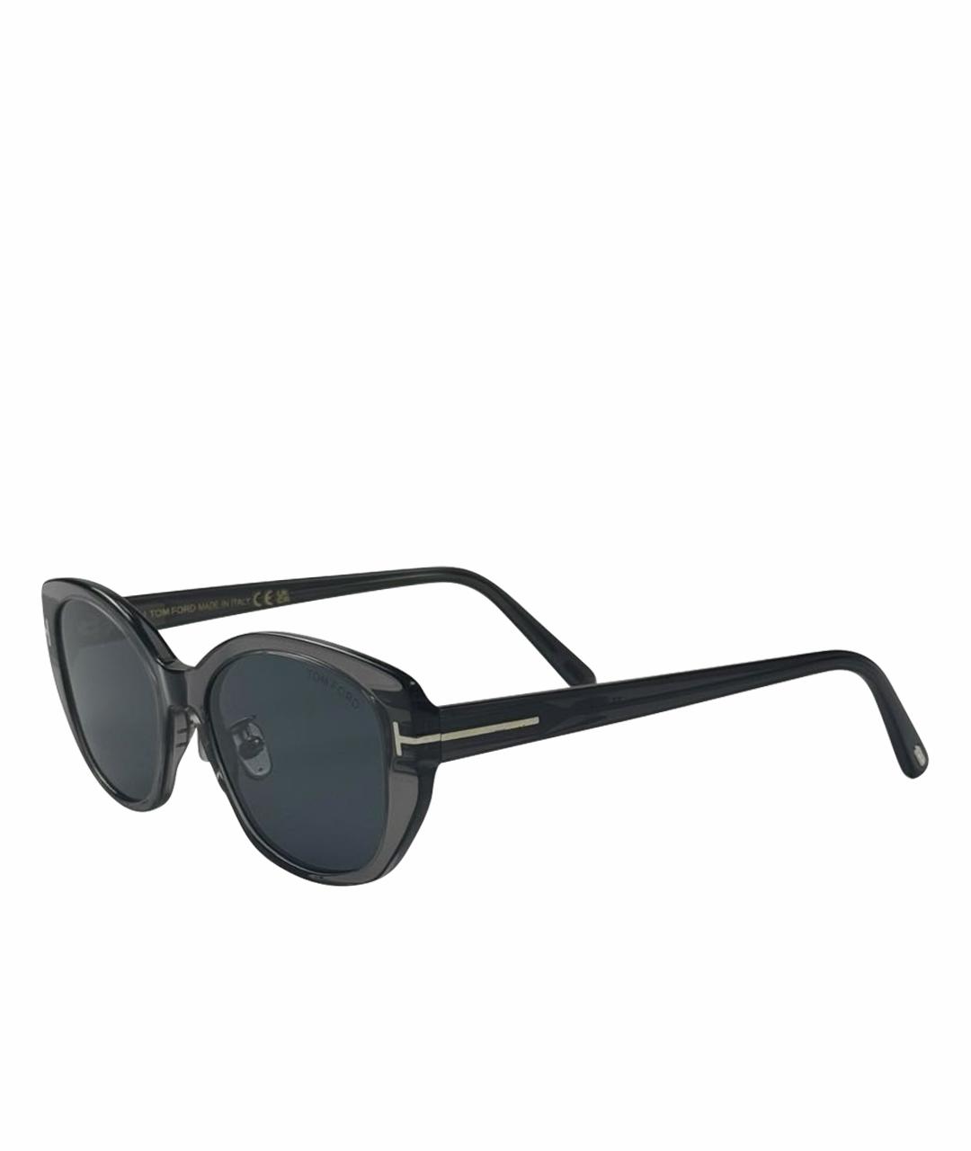 TOM FORD Серые пластиковые солнцезащитные очки, фото 1