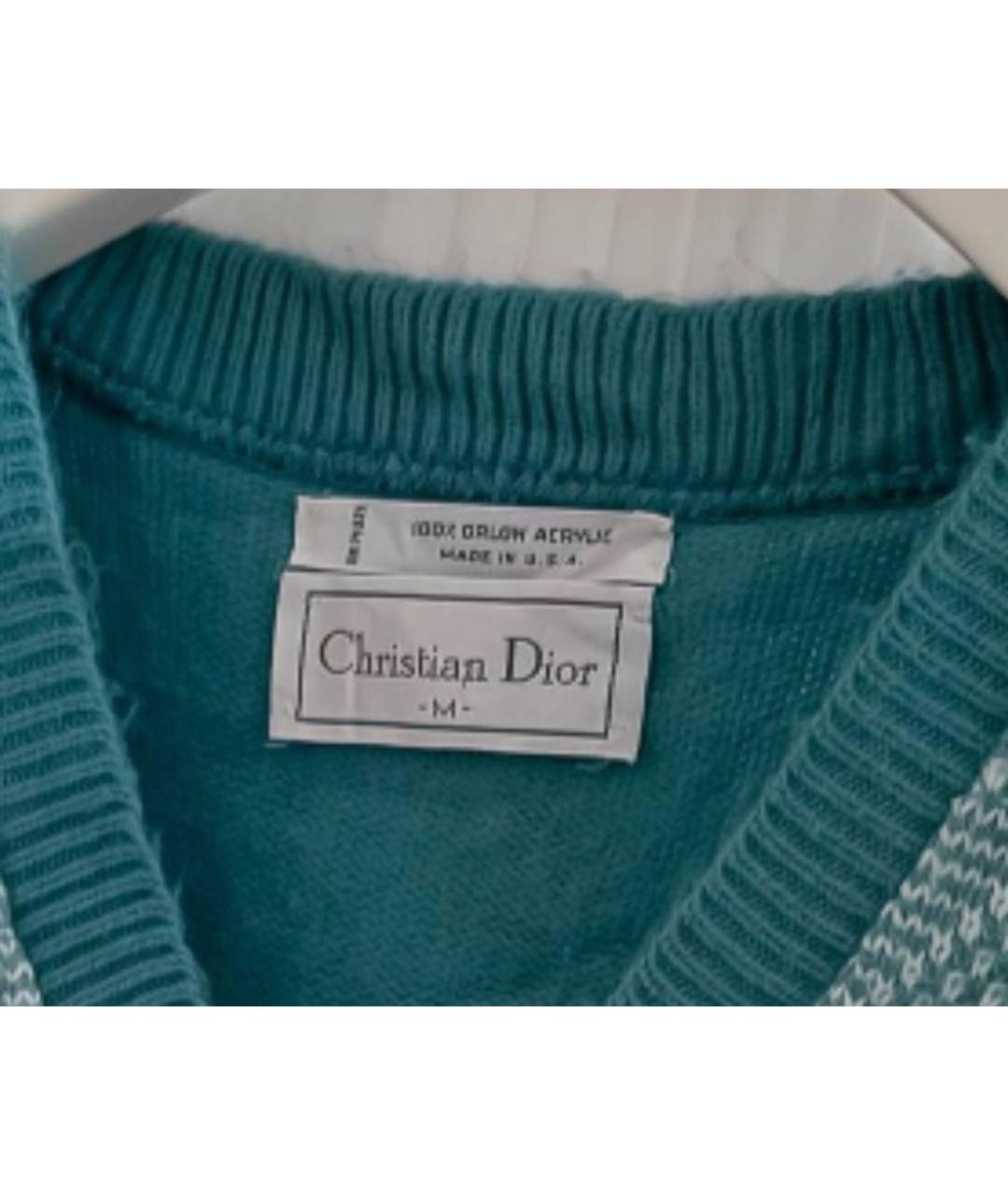 CHRISTIAN DIOR Голубая жилетка, фото 4