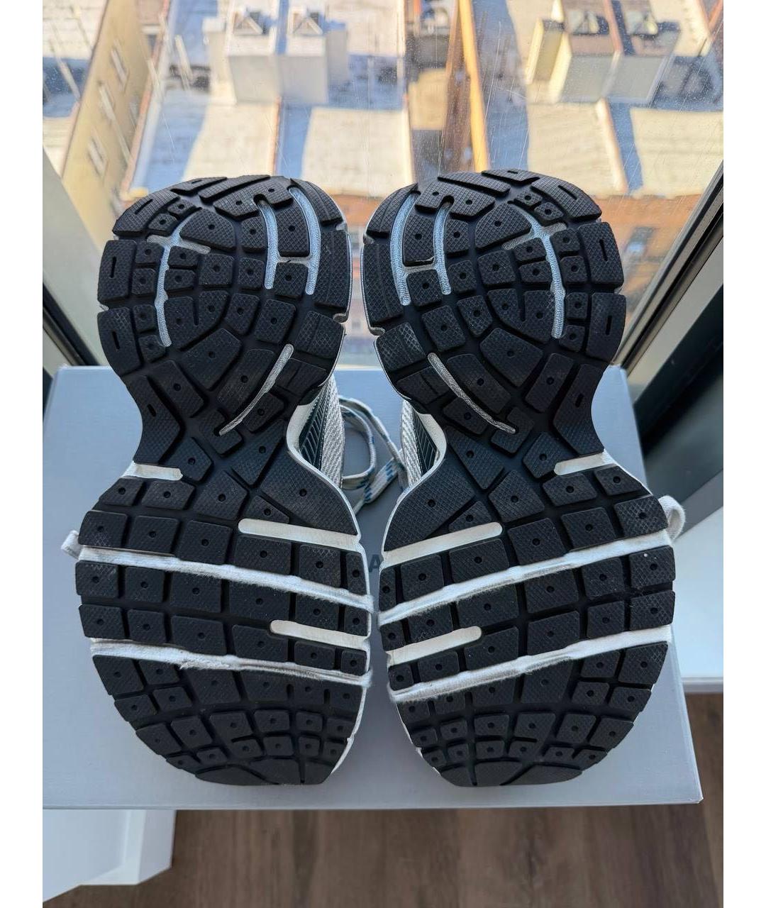 BALENCIAGA Серые текстильные низкие кроссовки / кеды, фото 5