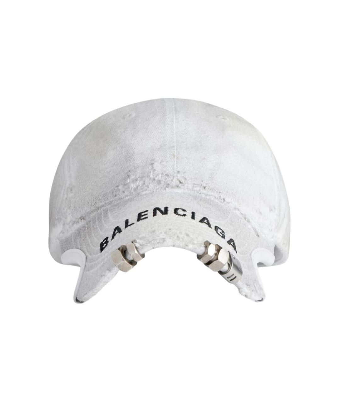BALENCIAGA Белая хлопковая кепка/бейсболка, фото 1