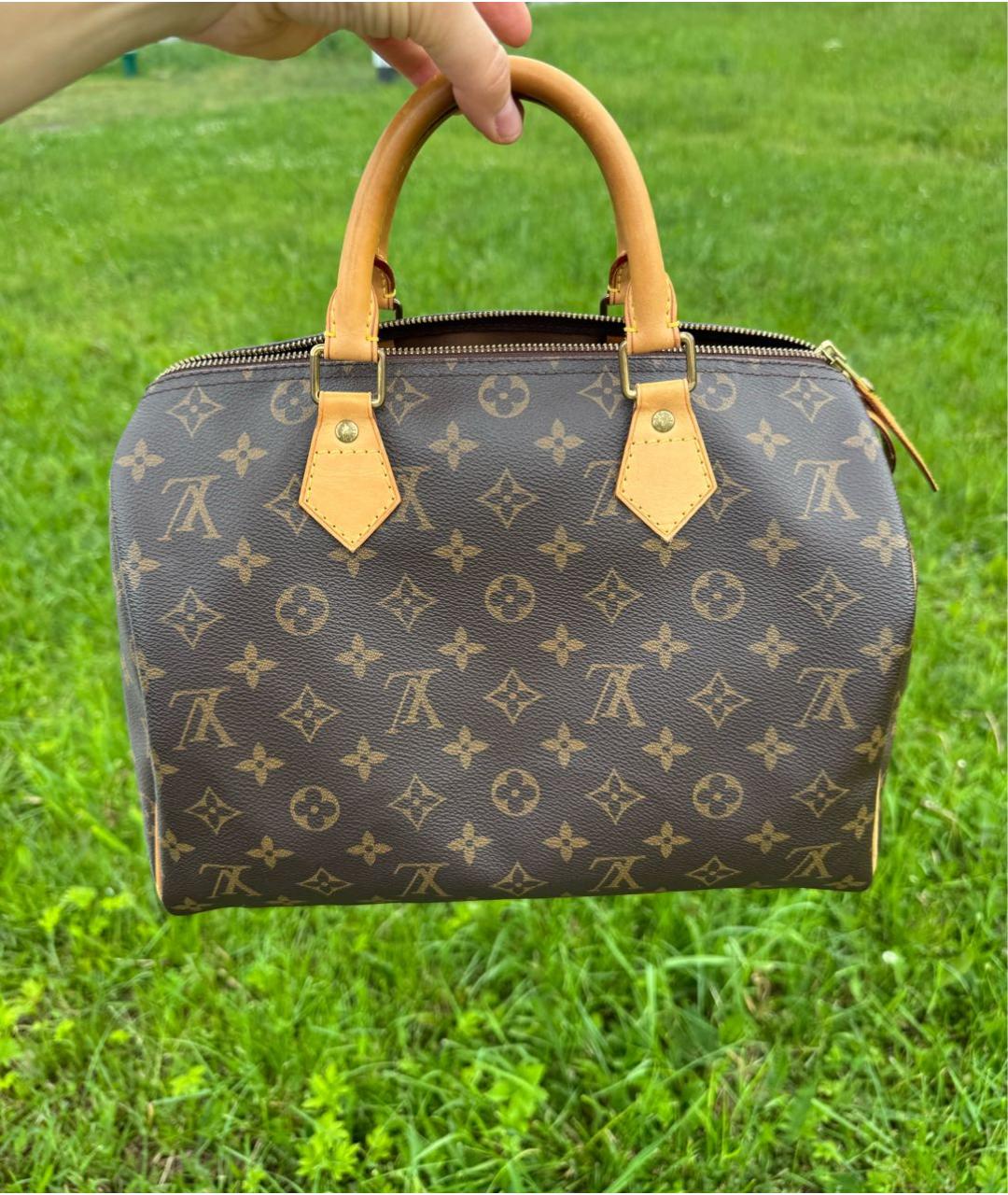 LOUIS VUITTON Коричневая сумка с короткими ручками, фото 8