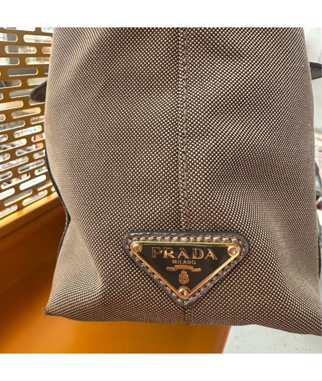 PRADA Бежевая сумка тоут, фото 4