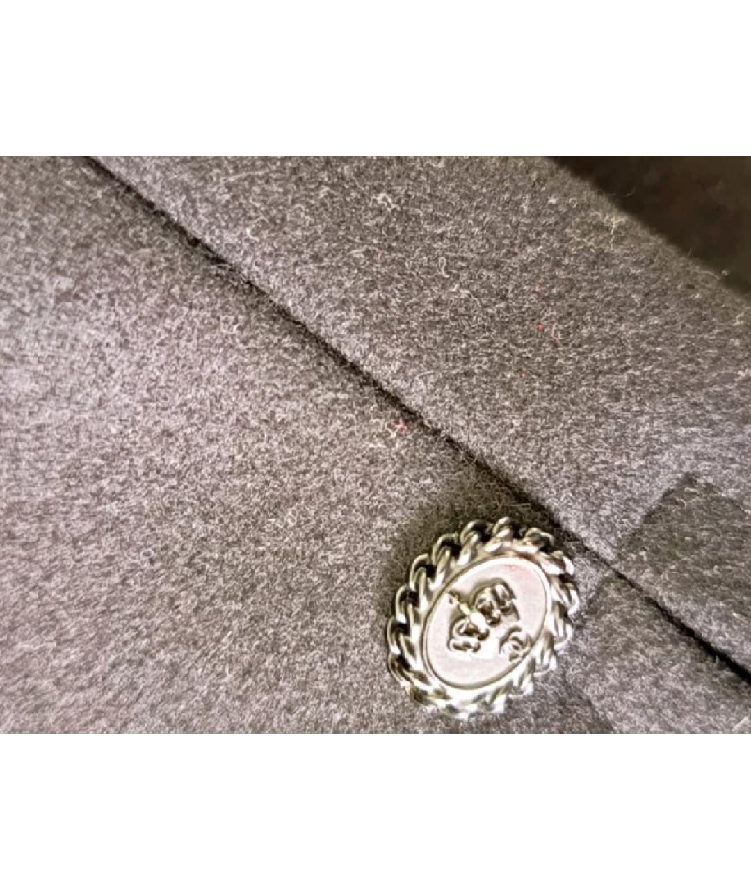 CHANEL Черное шерстяное пальто, фото 3