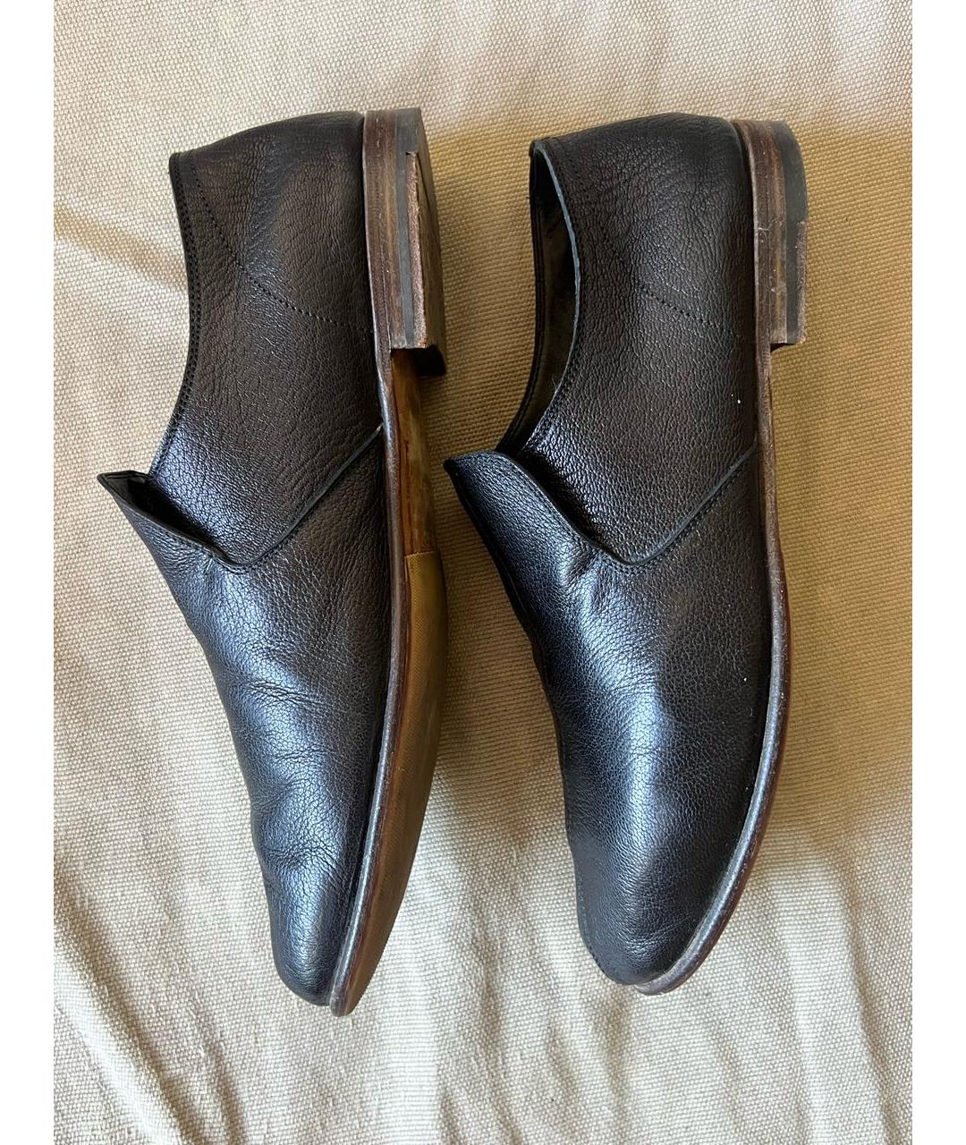 SAINT LAURENT Черные кожаные лоферы, фото 9