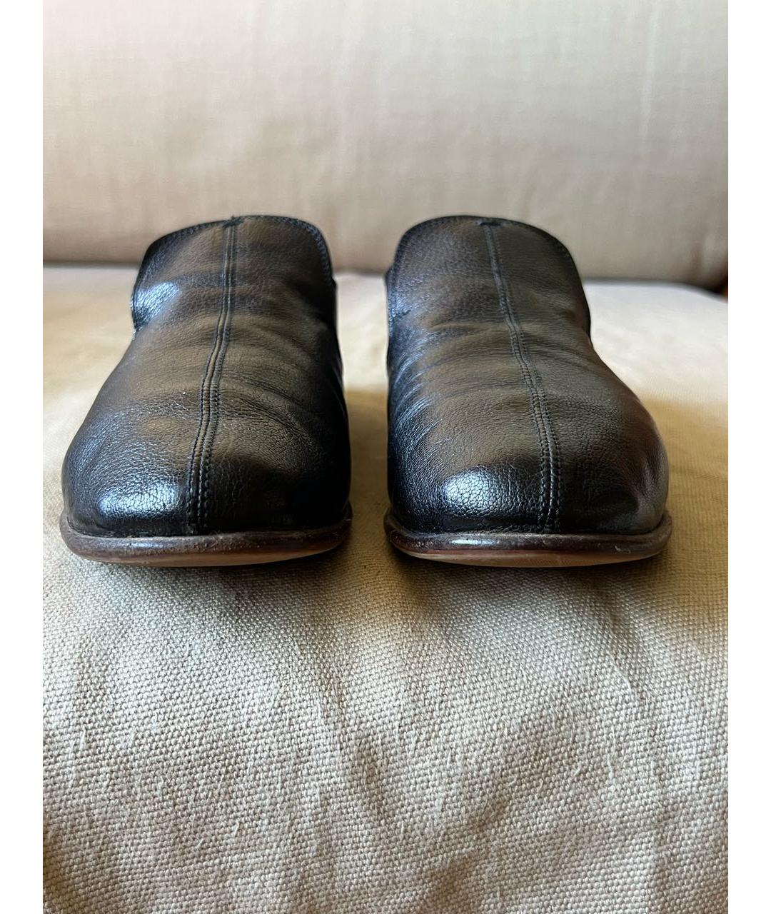 SAINT LAURENT Черные кожаные лоферы, фото 2