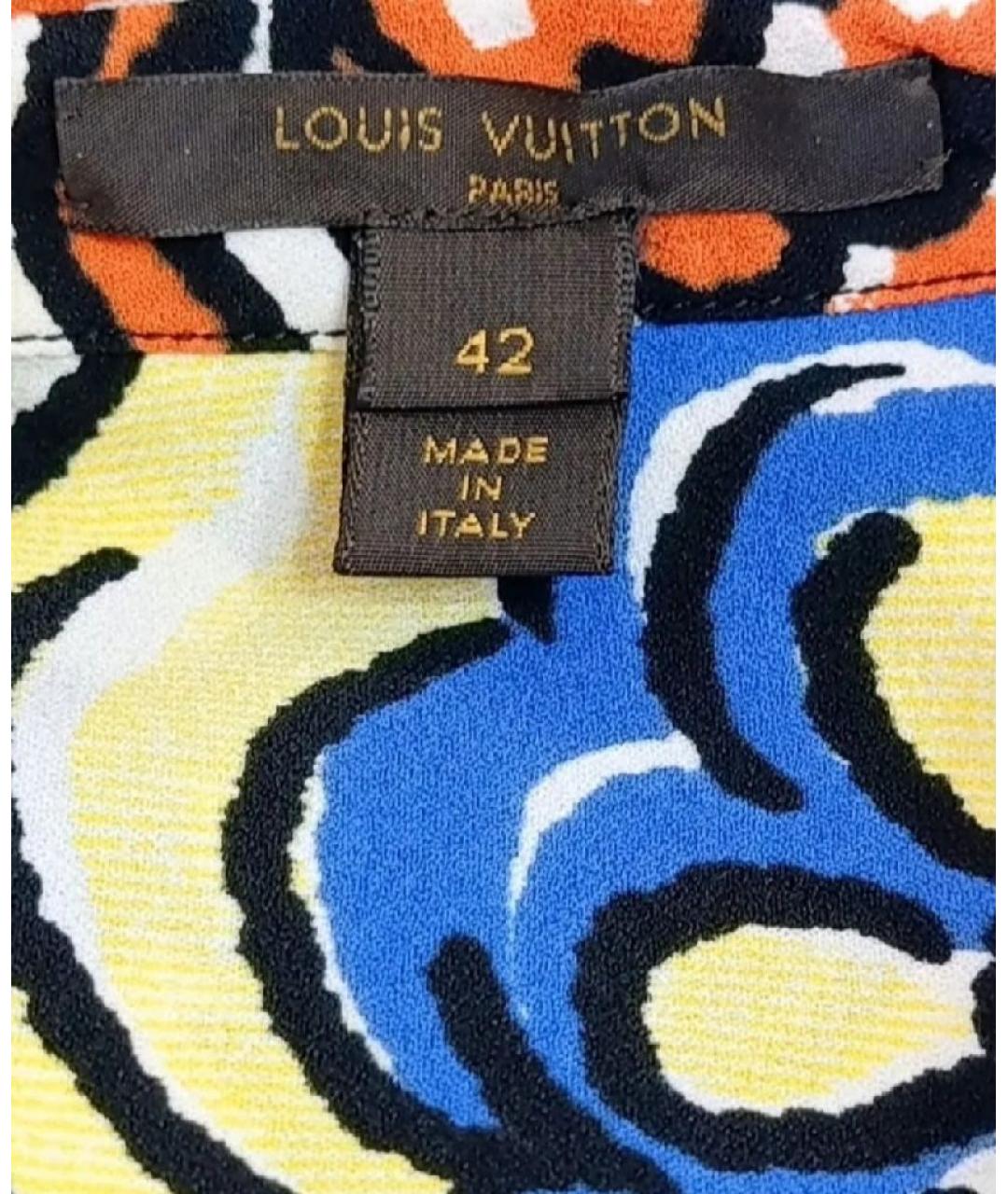 LOUIS VUITTON Мульти вискозная блузы, фото 3