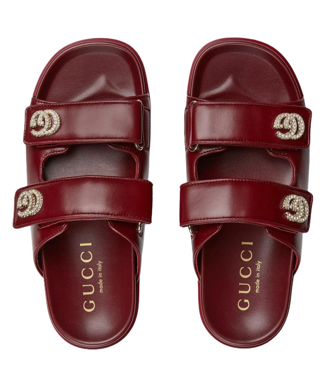 GUCCI Красные сандалии, фото 3