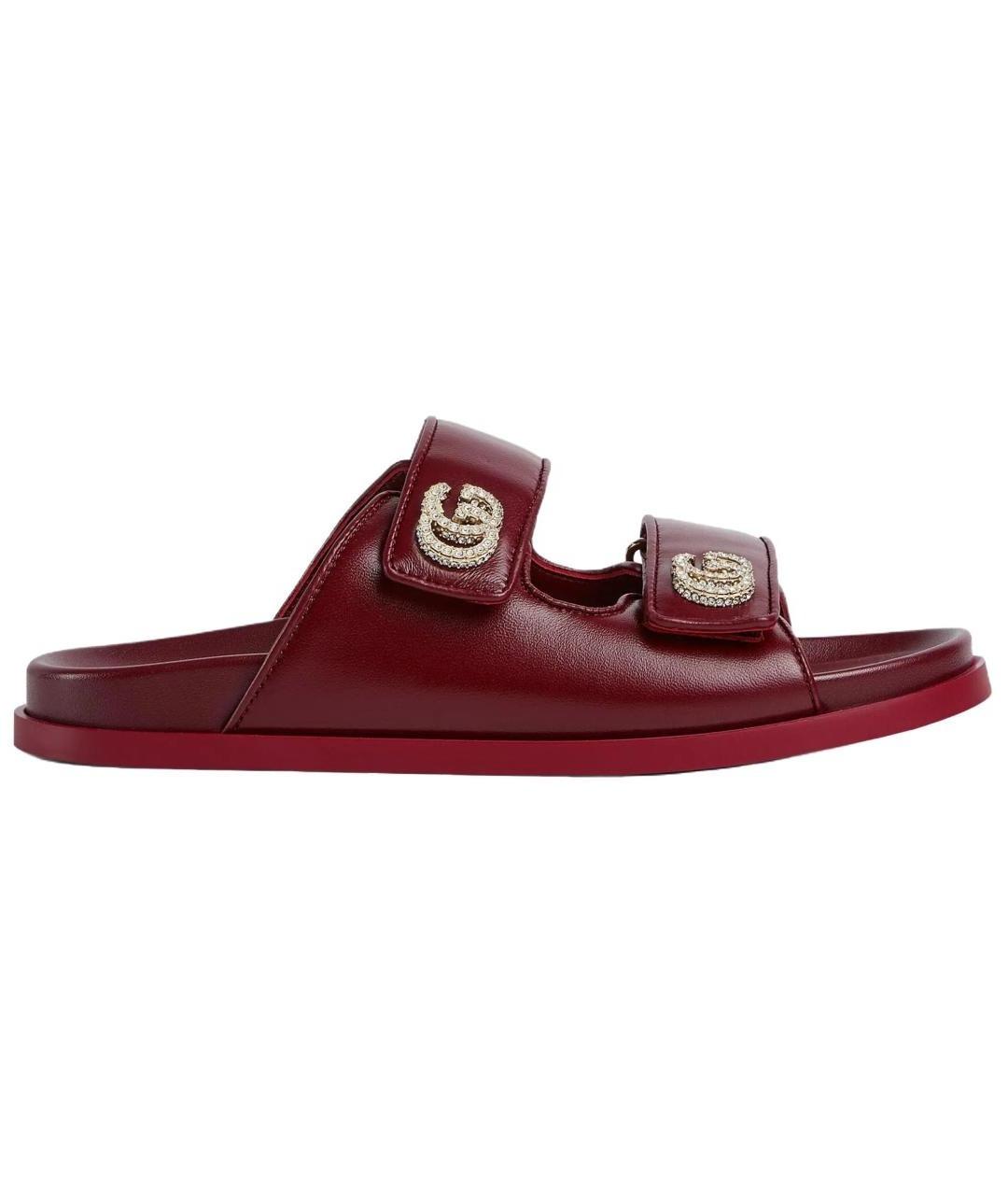GUCCI Красные сандалии, фото 1