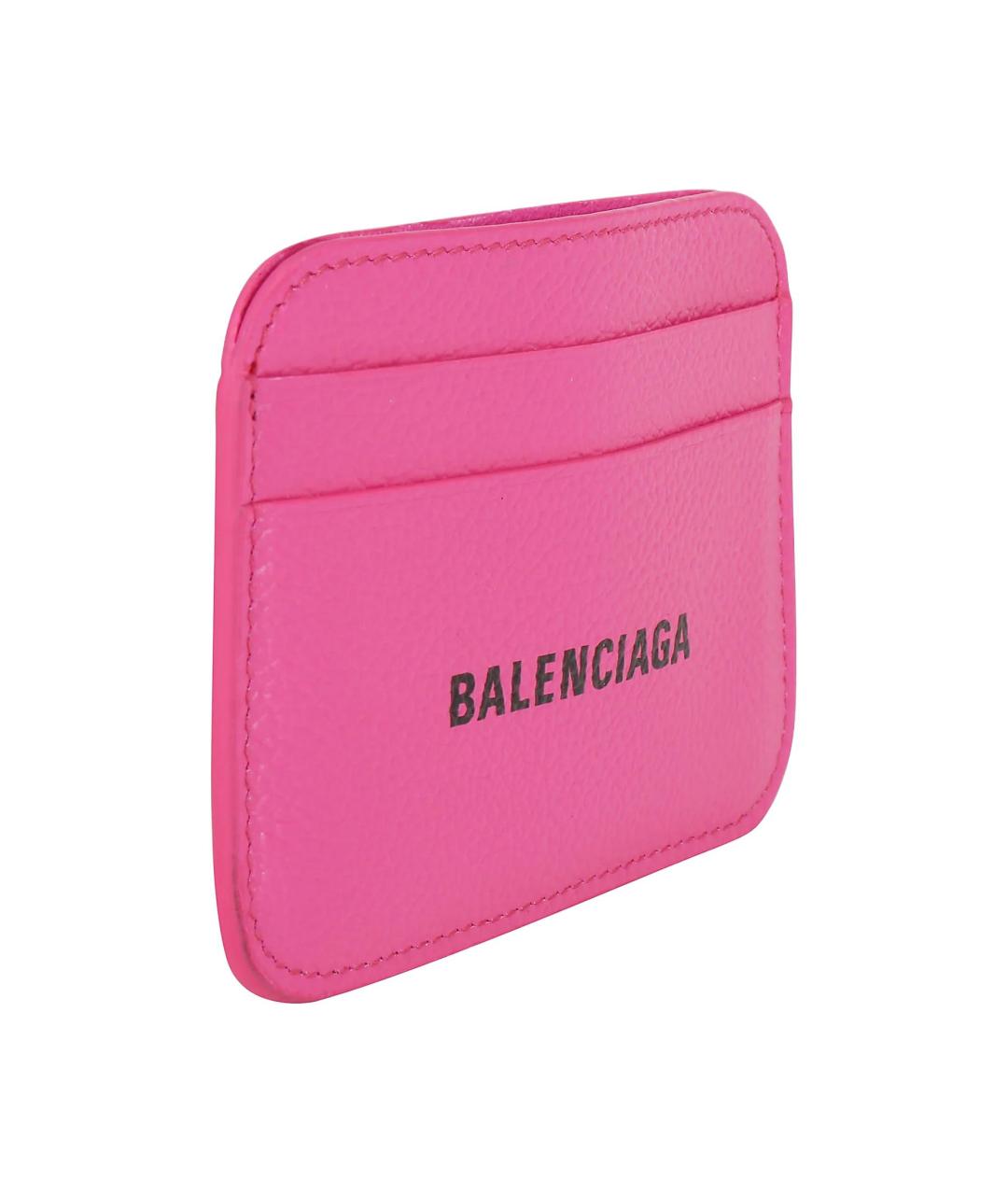 BALENCIAGA Розовый кожаный кардхолдер, фото 2