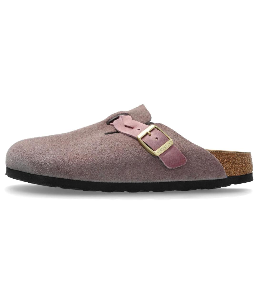 BIRKENSTOCK Фиолетовые замшевые сабо, фото 5