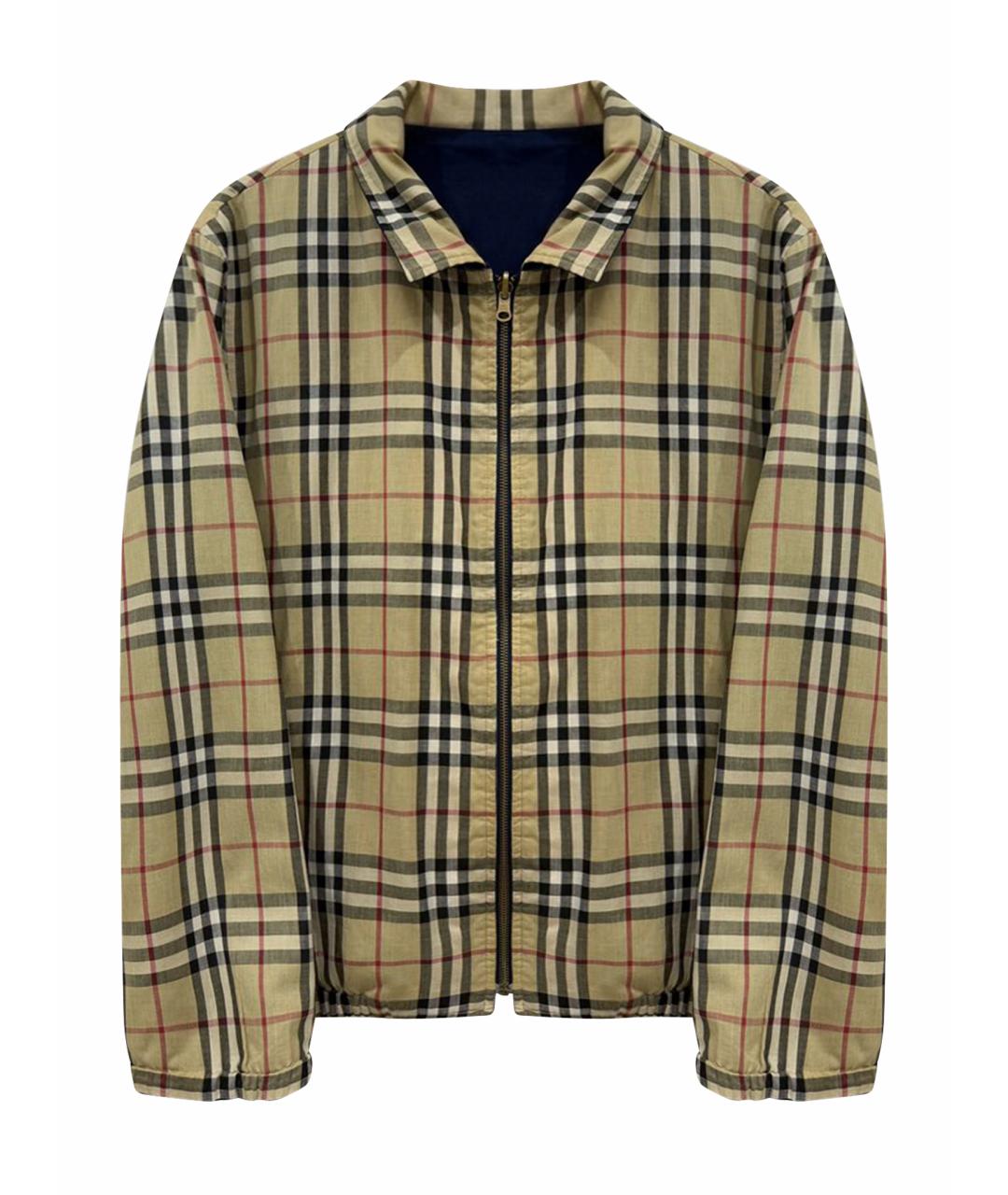 BURBERRY Бежевая хлопковая куртка, фото 1
