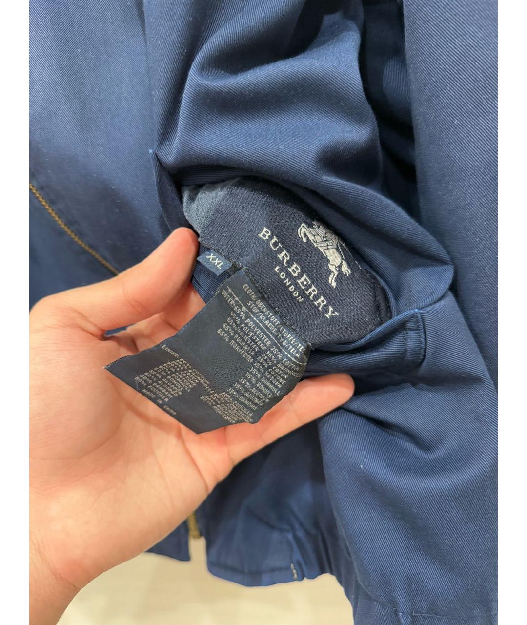 BURBERRY Бежевая хлопковая куртка, фото 4