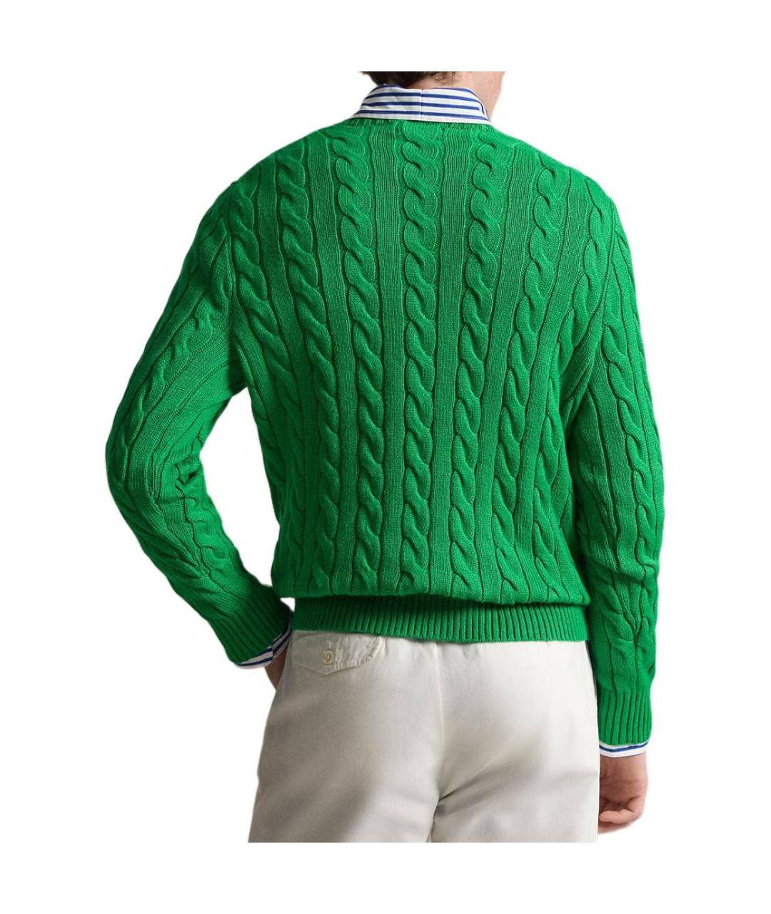 POLO RALPH LAUREN Зеленый джемпер / свитер, фото 4