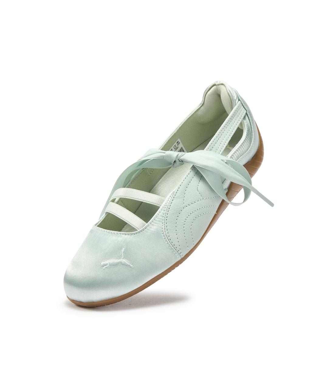 PUMA Зеленые текстильные балетки, фото 4