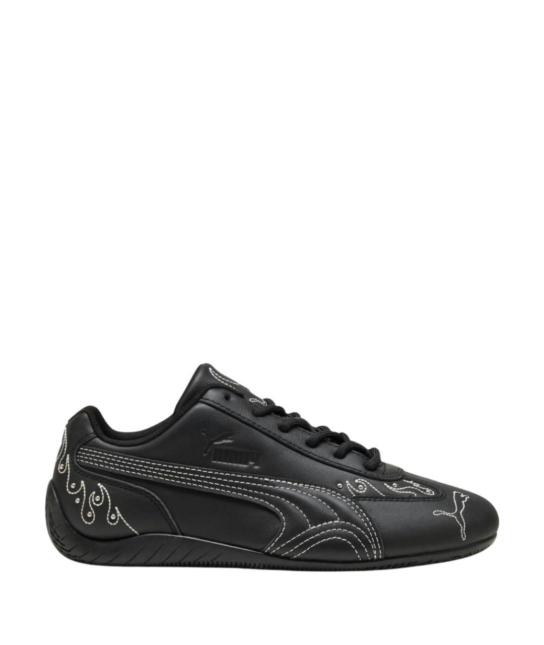 PUMA Черные кожаные кроссовки, фото 1