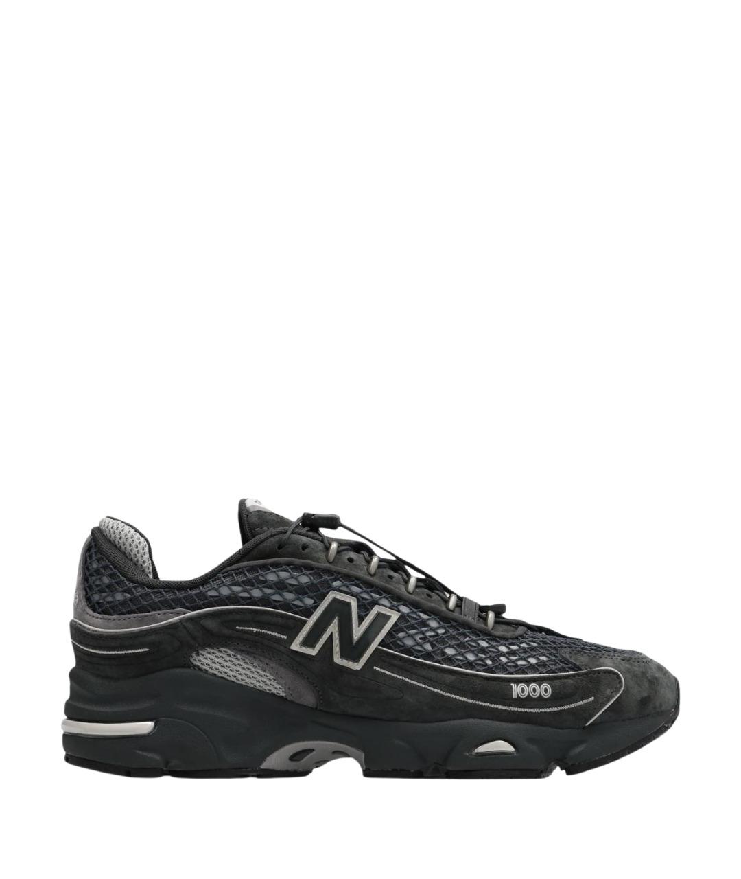 NEW BALANCE Черные текстильные низкие кроссовки / кеды, фото 1