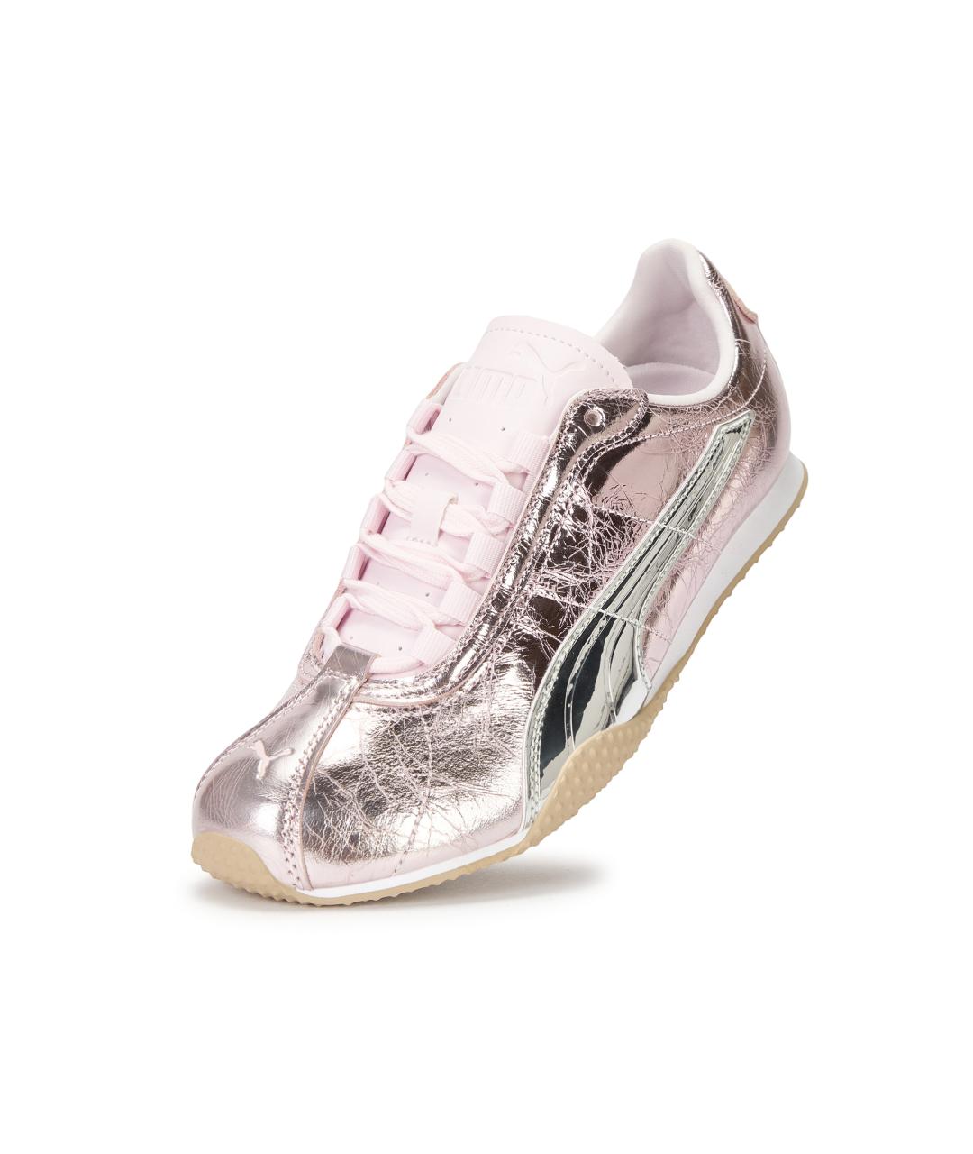 PUMA Розовые кожаные кроссовки, фото 4