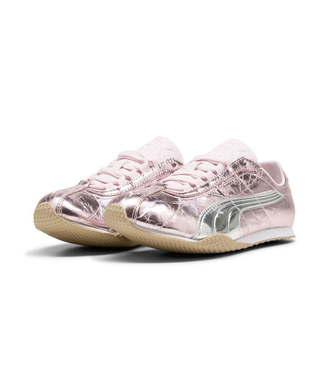 PUMA Розовые кожаные кроссовки, фото 5