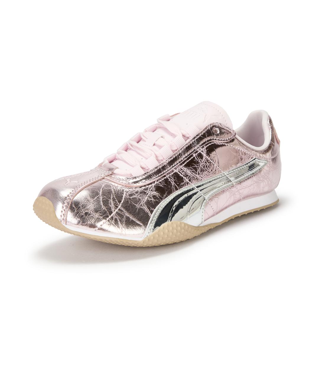 PUMA Розовые кожаные кроссовки, фото 3