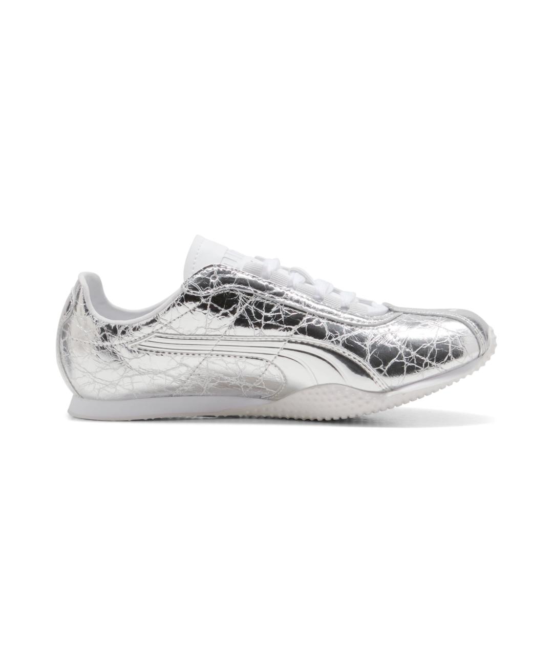 PUMA Серебряные кожаные кроссовки, фото 8