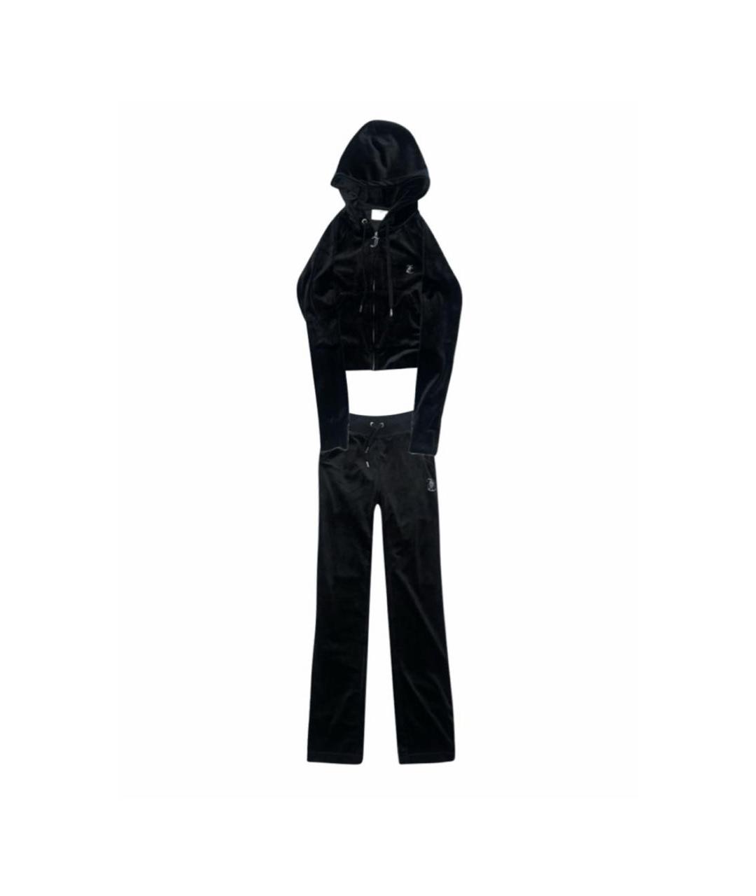 JUICY COUTURE Черный велюровый спортивные костюмы, фото 9